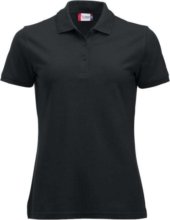 Clique - Manhatten Polo Tee Women - Svart