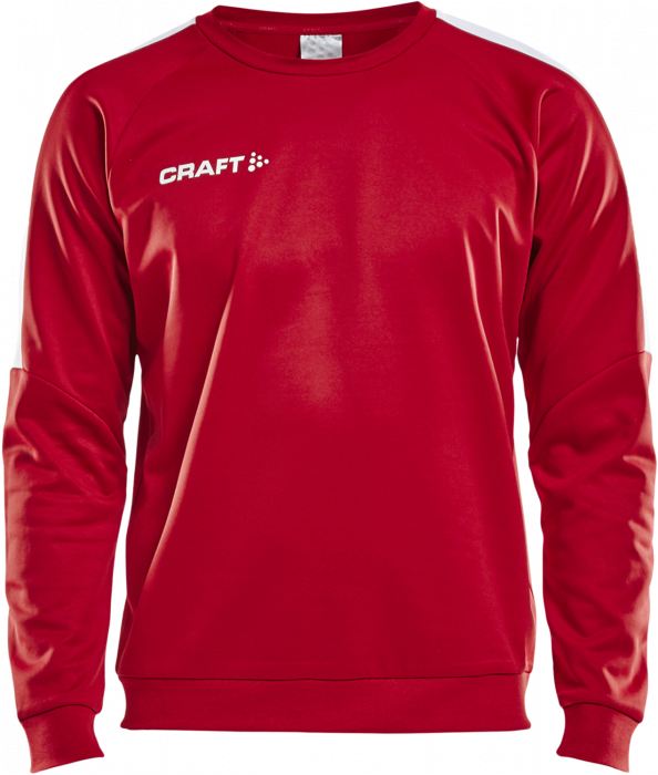 Craft - Progress R-Neck Sweather Youth - Rood & wit