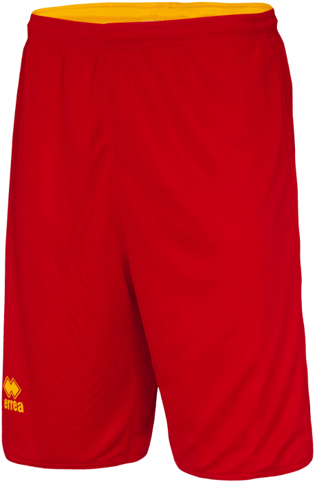 Errea - Chicago Double Basketball Shorts - Red & orange