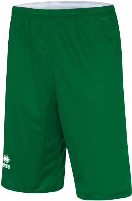 Errea - Chicago Double Basketball Shorts - Verde & bianco