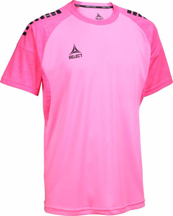 Select - Spain V25 Player Shirt S/s - Pink & svart